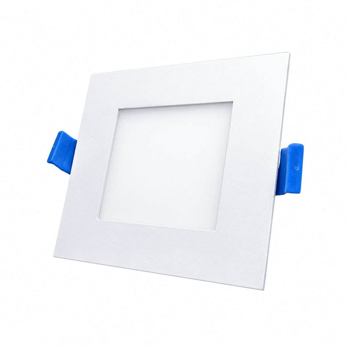 4" SQUARE SUPER-THIN LED SLIM PANEL, DIMMABLE, 12W, 750LM (3CCT SWITCHABLE) 3000K-4000K-5000K, AIRTIGHT WITH JUNCTION BOX (White Trim) - Reno Supplies