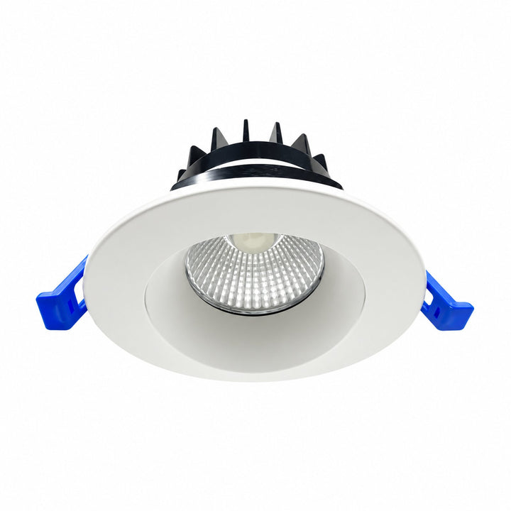 4Inch Dim to Warm Baffle LED Recessed Light with Air Tight Junction Box, 12W, 660 LM, Dimmable from 3000K to 2200K, Adjustable & Rotatable