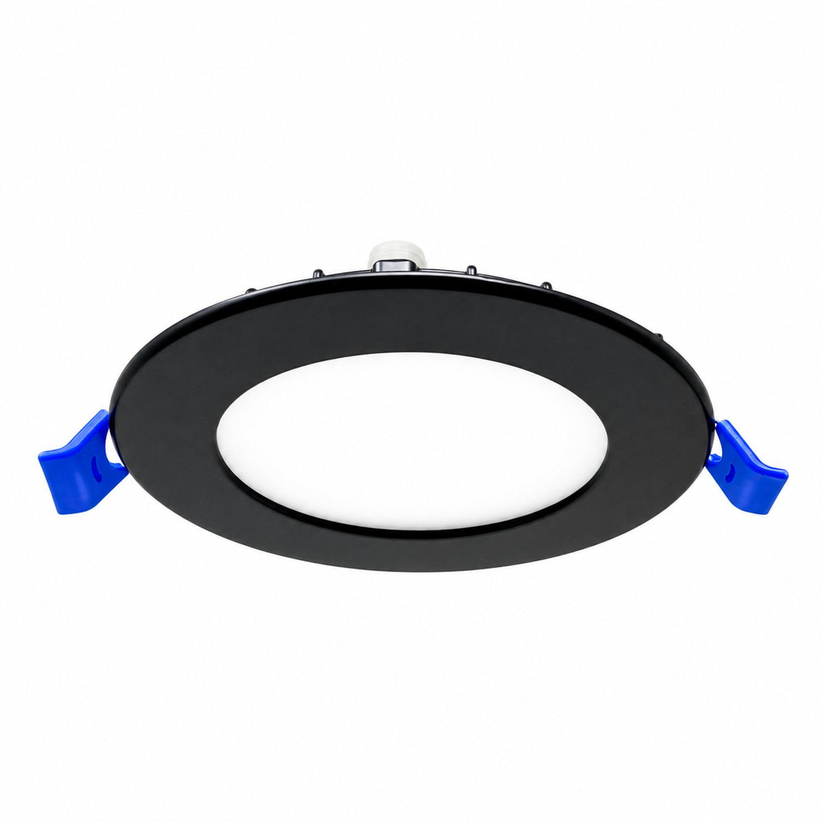 3.5" ROUND SUPER-THIN LED SLIM PANEL, DIMMABLE, 7W, 500LM (5CCT SWITCHABLE) 2700K-3000K-3500K-4000K-5000K, AIRTIGHT WITH JUNCTION BOX  (Black Trim)