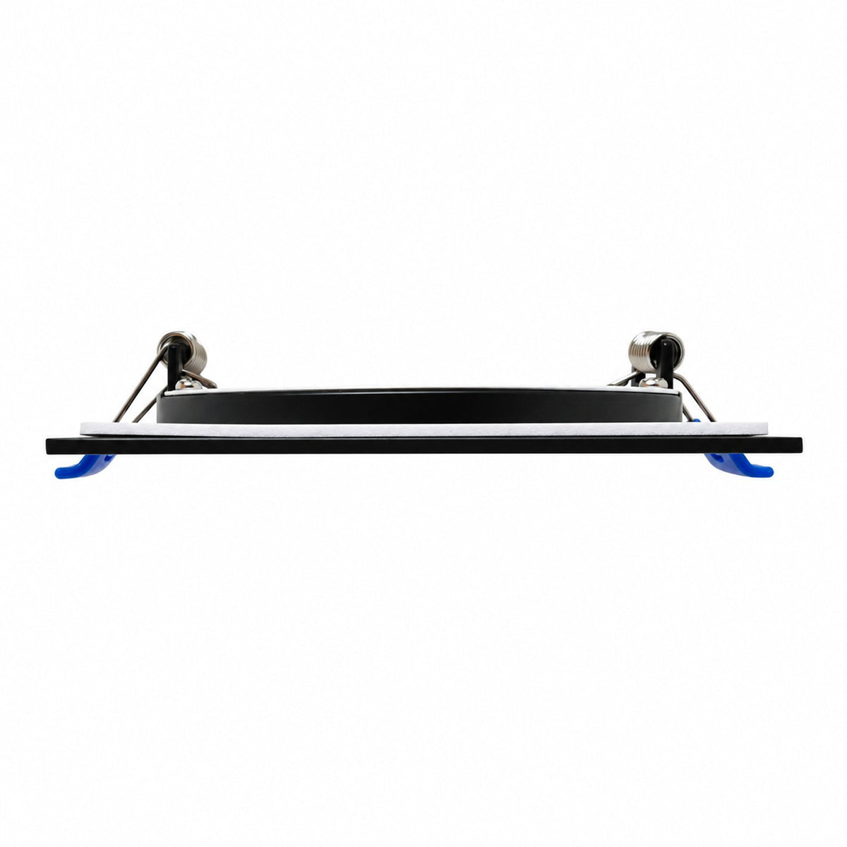 4" SQUARE SUPER-THIN LED SLIM PANEL, DIMMABLE, 12W, Up to 870LM 5CCT SWITCHABLE 2700K-3000K-3500K-4000K-5000K, AIRTIGHT WITH JUNCTION BOX (Black Trim)