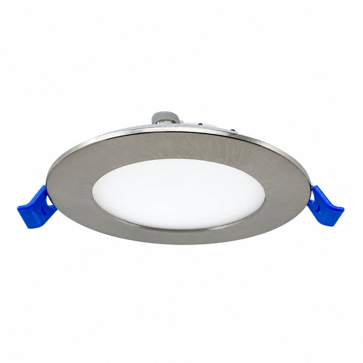 4" ROUND SUPER-THIN LED SLIM PANEL, DIMMABLE, 12W, 750LM (3CCT SWITCHABLE) 3000K-4000K-5000K, AIRTIGHT WITH JUNCTION BOX