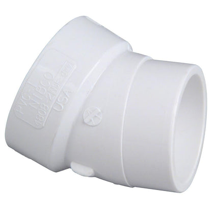 PVC SYSTEM 15 3'' 22.5 DEG ELBOW SPXH - Reno Supplies