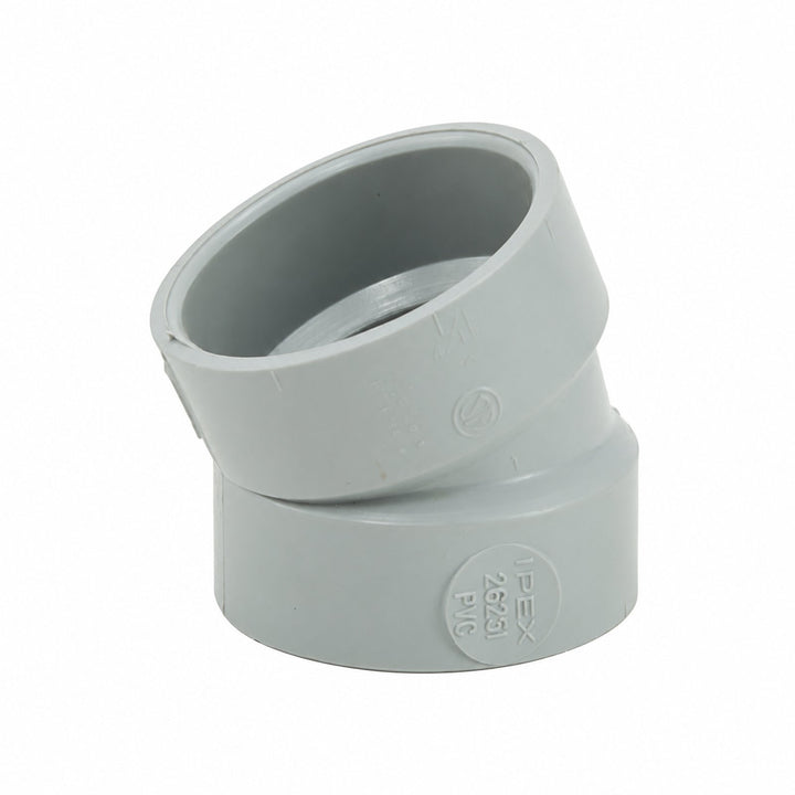 PVC SYSTEM 15 4'' 22.5 DEG ELBOW HXH - Reno Supplies