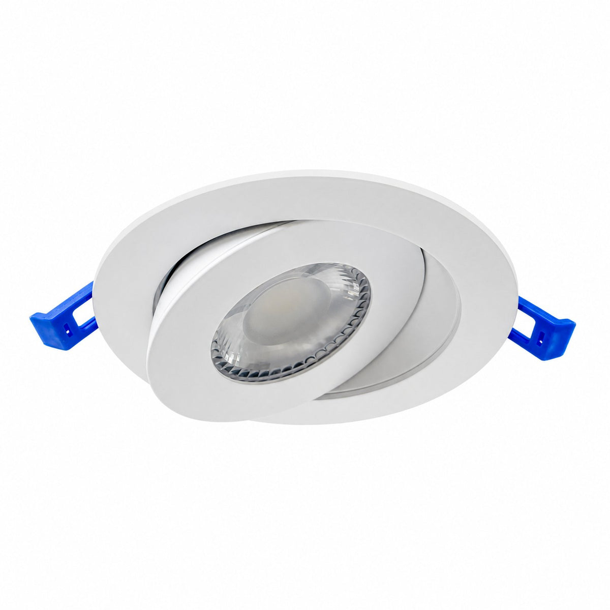 4" Round Gimbal LED Slim panel, Dimmable, 9W, 860LM, (5CCT SWITCHABLE)  2700K-3000K-3500K-4000K-5000K, Airtight with junction box (WHITE TRIM)